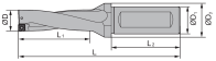 Сверло ZSD03-200-XP25-SP06-02 20 мм