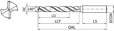 Сверло GD03-0560 KDG3013 5.6 мм