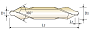 Сверло (DV303016) HSS-EX  Center Drill Form A 1.6X4X2X35.5 (YG-1)